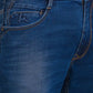 Men Slim Tapered Fit Blue Jeans