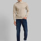 Men Slim Tapered Fit Blue Jeans