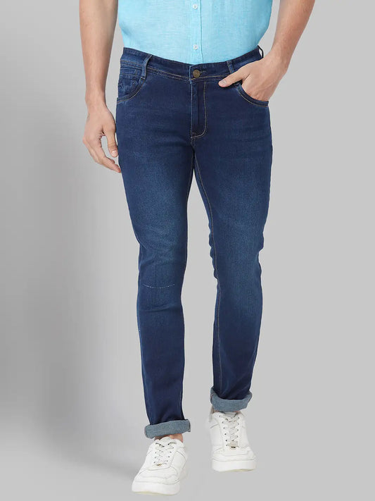 Men Skinny Fit Blue Jeans