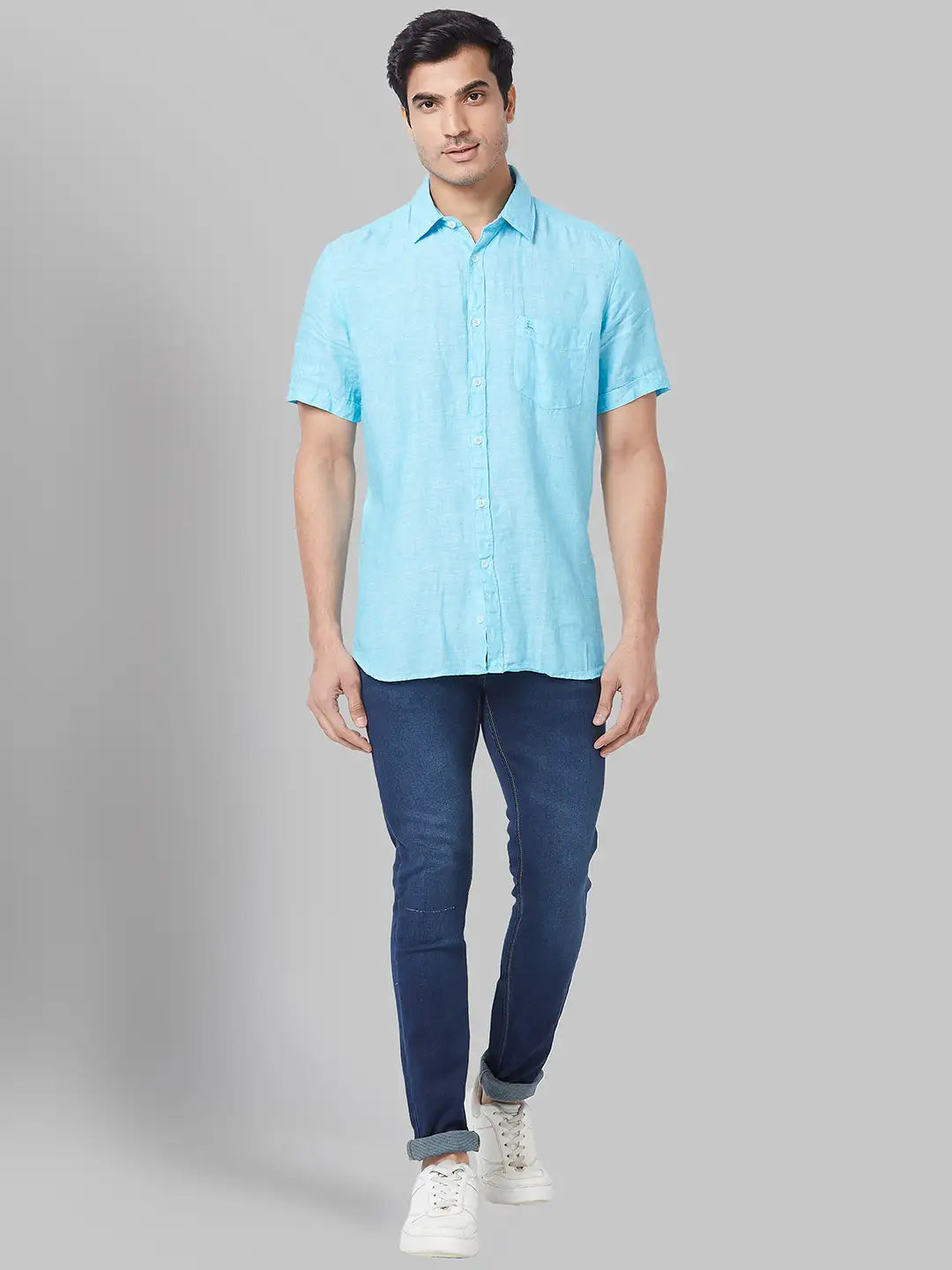 Men Skinny Fit Blue Jeans