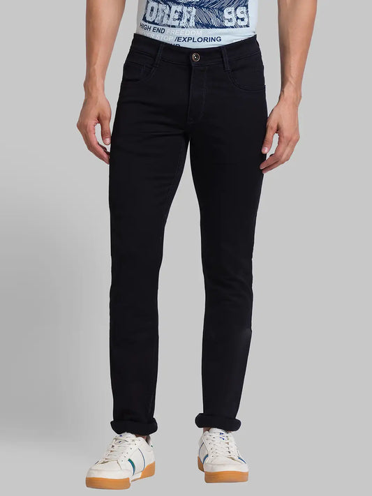 Men Tapered Fit Blue Jeans