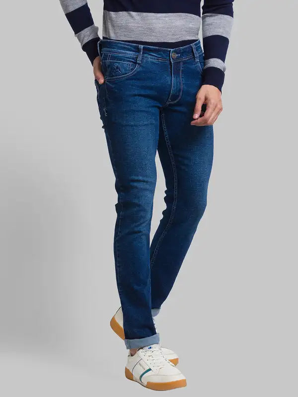 Men Skinny Fit Blue Jeans