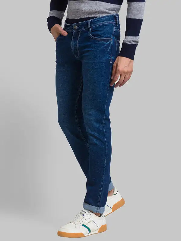 Men Skinny Fit Blue Jeans