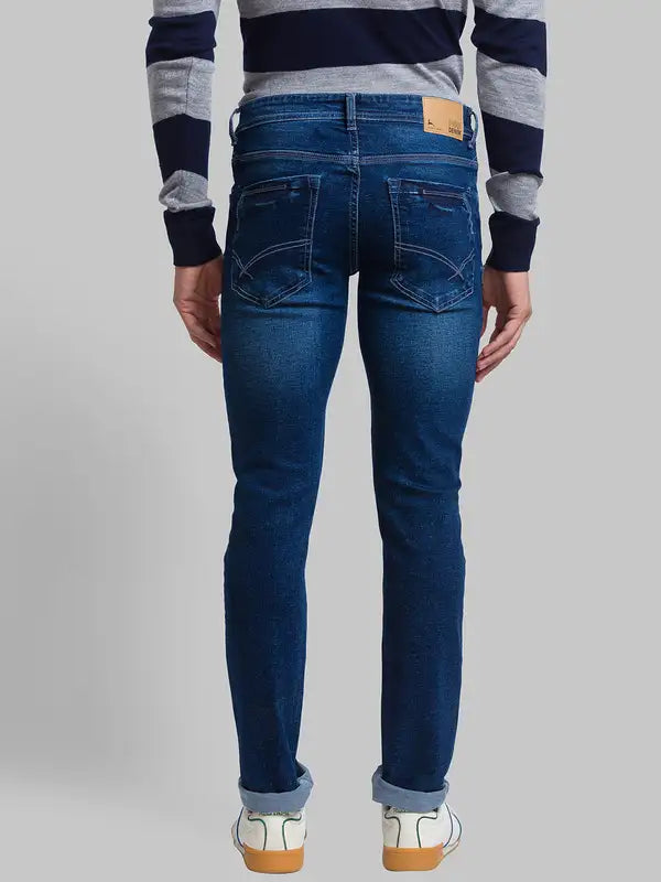 Men Skinny Fit Blue Jeans