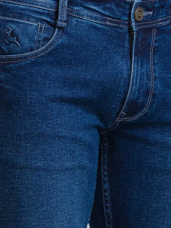 Men Skinny Fit Blue Jeans
