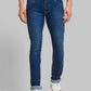 Men Slim Tapered Fit Blue Jeans