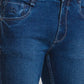 Men Slim Tapered Fit Blue Jeans