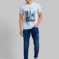 Men Tapered Fit Blue Jeans