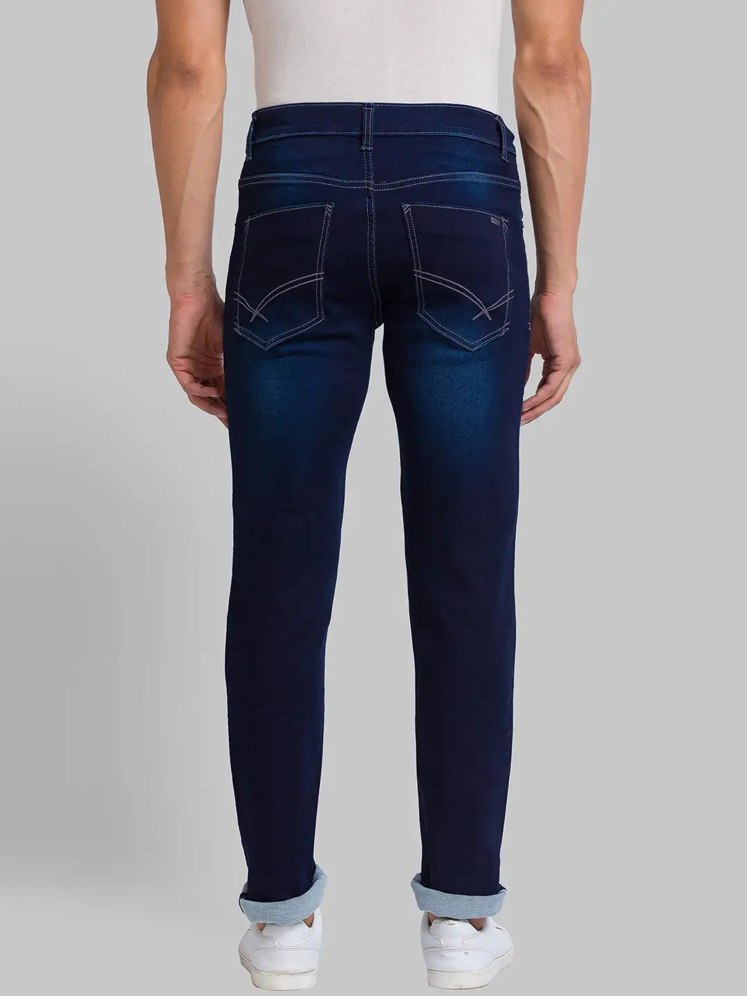 Men Tapered Fit Blue Jeans