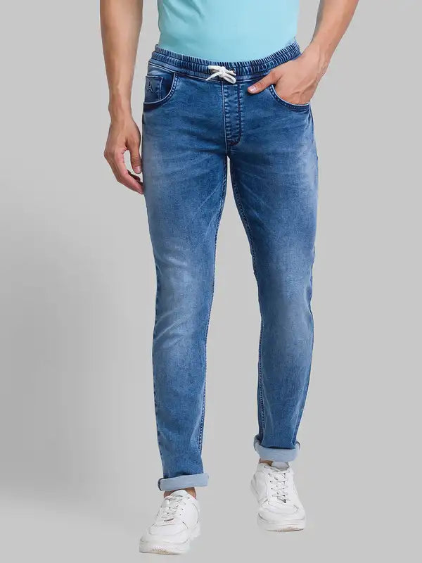 Men Jogger Fit Blue Jeans
