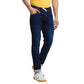 Men Slim Tapered Fit Brown Jeans