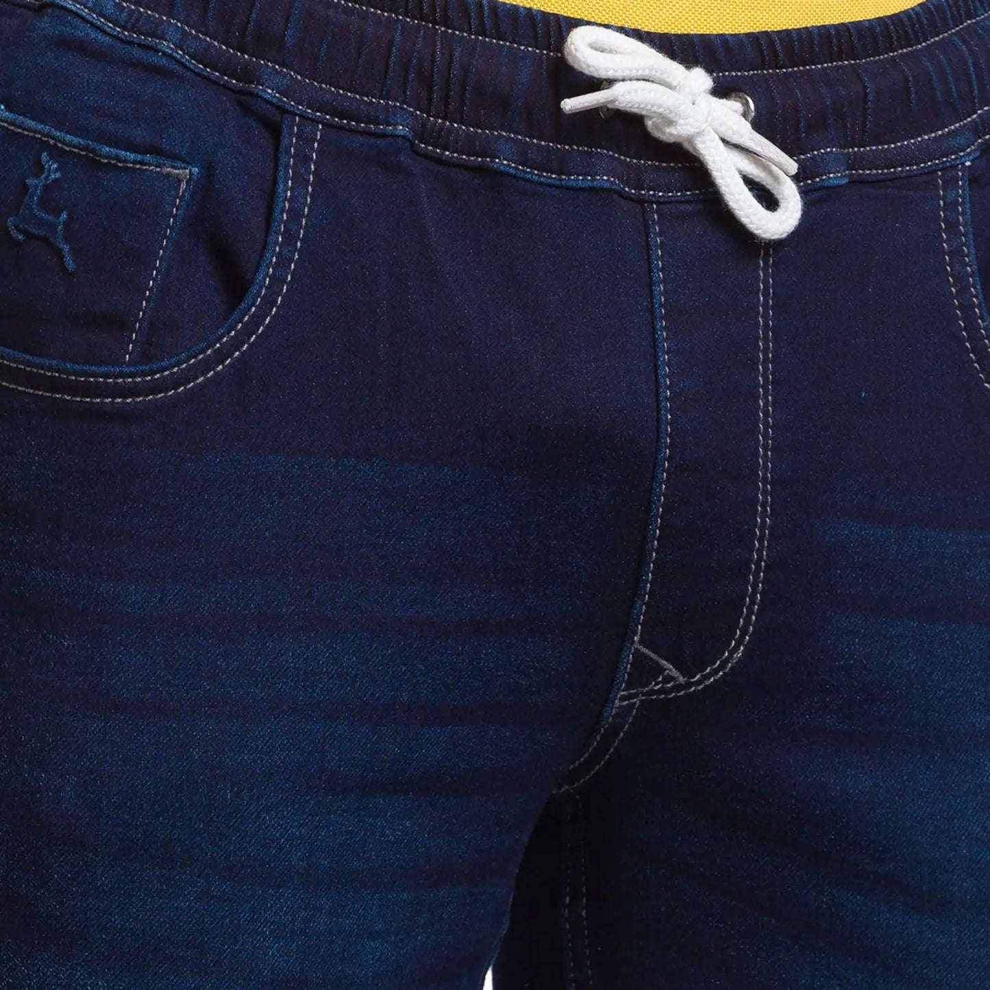 Men Slim Tapered Fit Brown Jeans