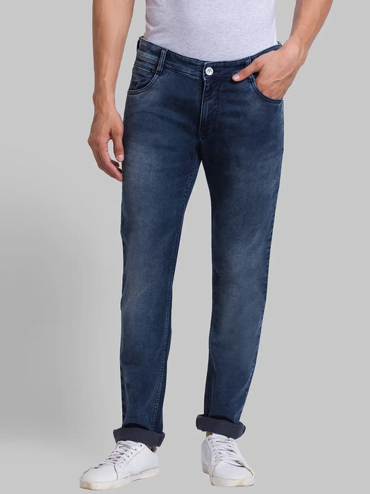 Men Skinny Fit Blue Jeans
