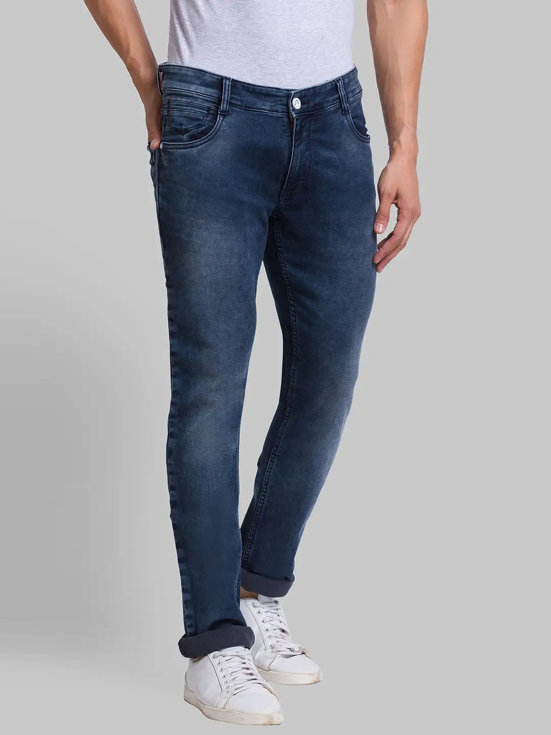 Men Skinny Fit Blue Jeans