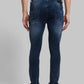 Men Tapered Fit Blue Jeans