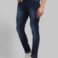 Men Tapered Fit Blue Jeans