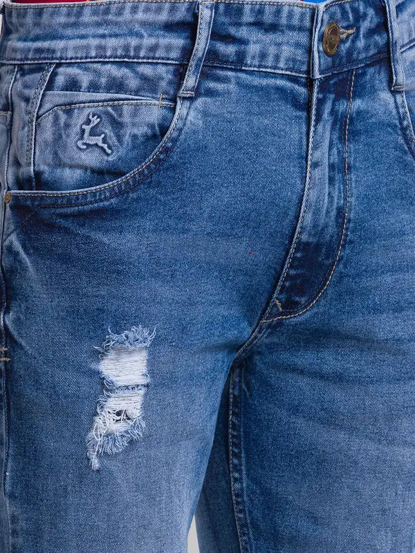 Men Skinny Fit Blue Jeans
