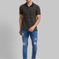 Men Slim Tapered Fit Blue Jeans