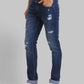 Men Skinny Cropped Fit Blue Jeans