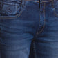 Men Skinny Cropped Fit Blue Jeans