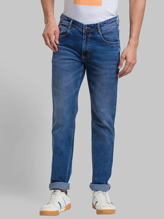 Men Skinny Fit Blue Jeans