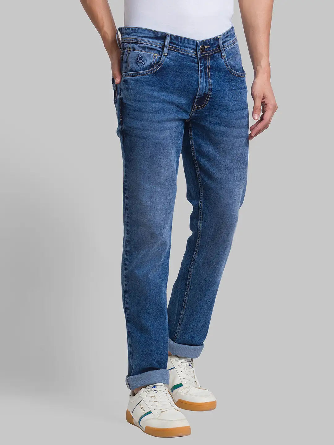 Men Skinny Fit Blue Jeans