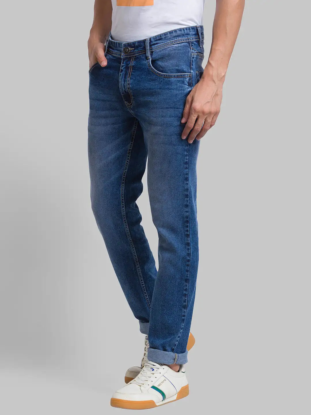 Men Skinny Fit Blue Jeans