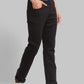 Men Black Low Rise Tapered Fit Twill Cotton Blend Jeans