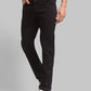 Men Black Low Rise Tapered Fit Twill Cotton Blend Jeans
