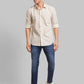 Men Skinny Cropped Fit Blue Jeans