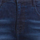 Men Skinny Cropped Fit Blue Jeans