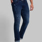 Men Slim Tapered Fit Blue Jeans