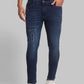 Men Slim Tapered Fit Blue Jeans
