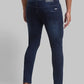 Men Slim Tapered Fit Blue Jeans