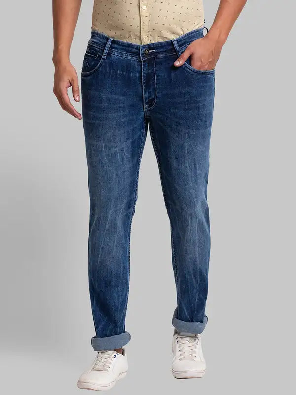 Men Skinny Fit Blue Jeans