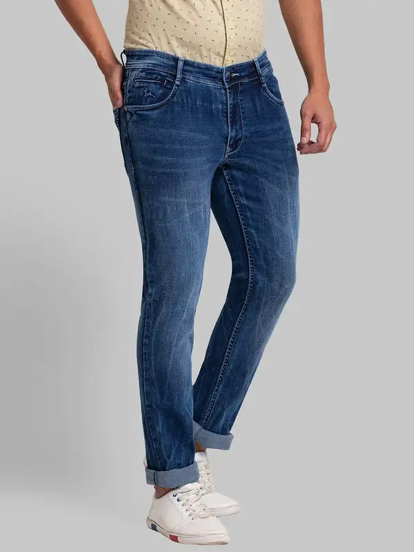 Men Skinny Fit Blue Jeans