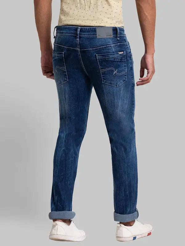 Men Skinny Fit Blue Jeans