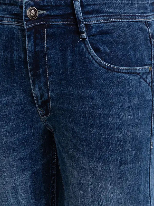 Men Skinny Fit Blue Jeans