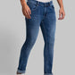 Men Slim Tapered Fit Blue Jeans