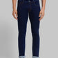 Men Slim Tapered Fit Blue Jeans