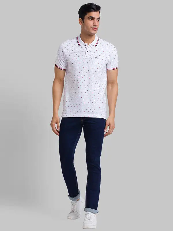 Men Slim Tapered Fit Blue Jeans