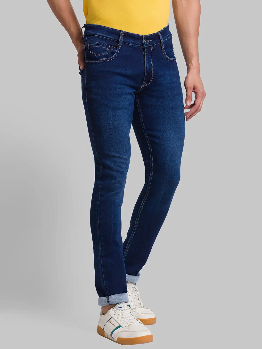 Men Skinny Fit Blue Jeans