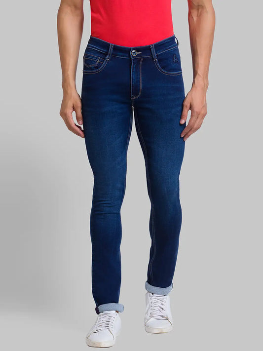 Men Skinny Fit Blue Jeans