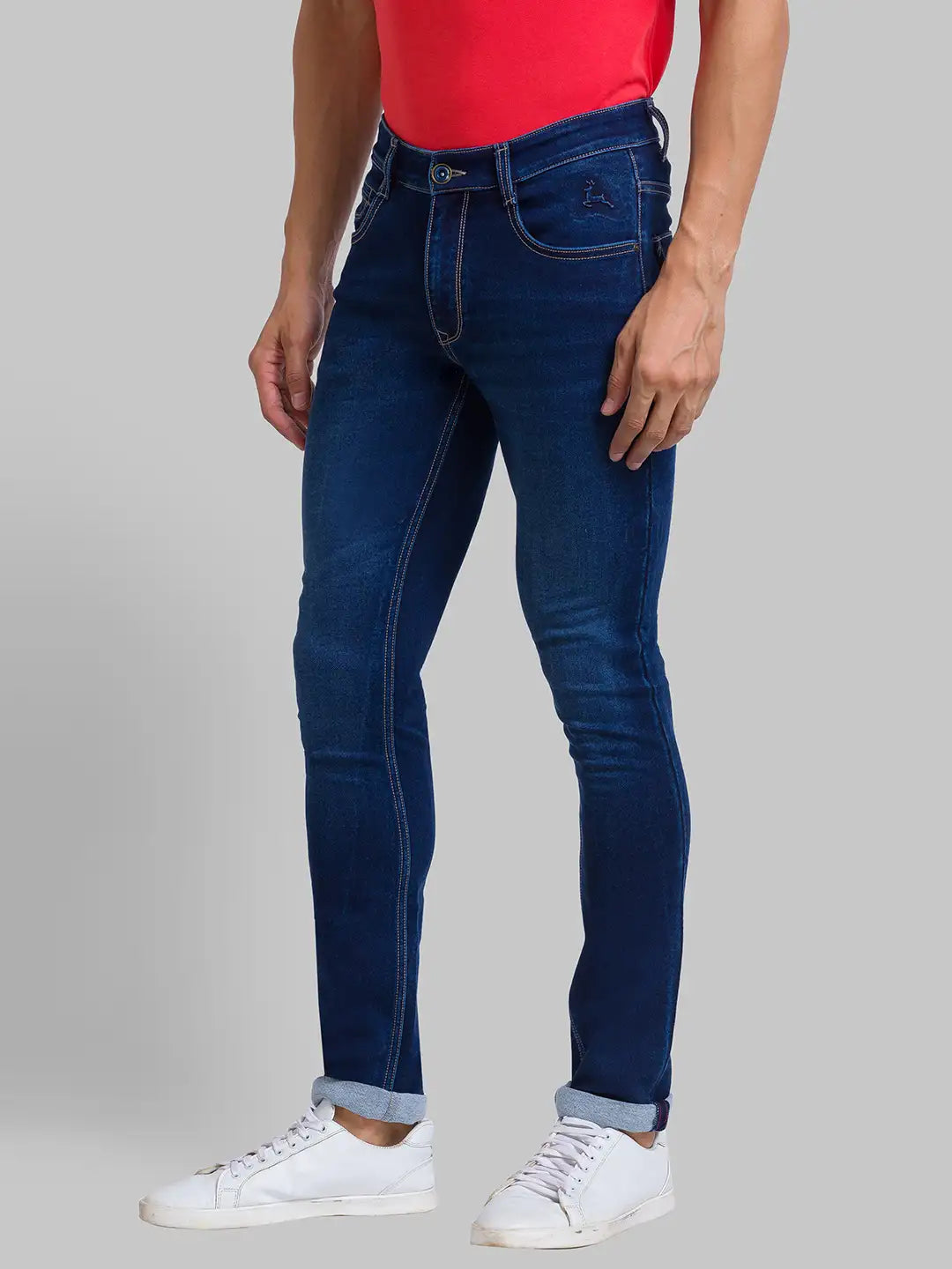 Men Skinny Fit Blue Jeans