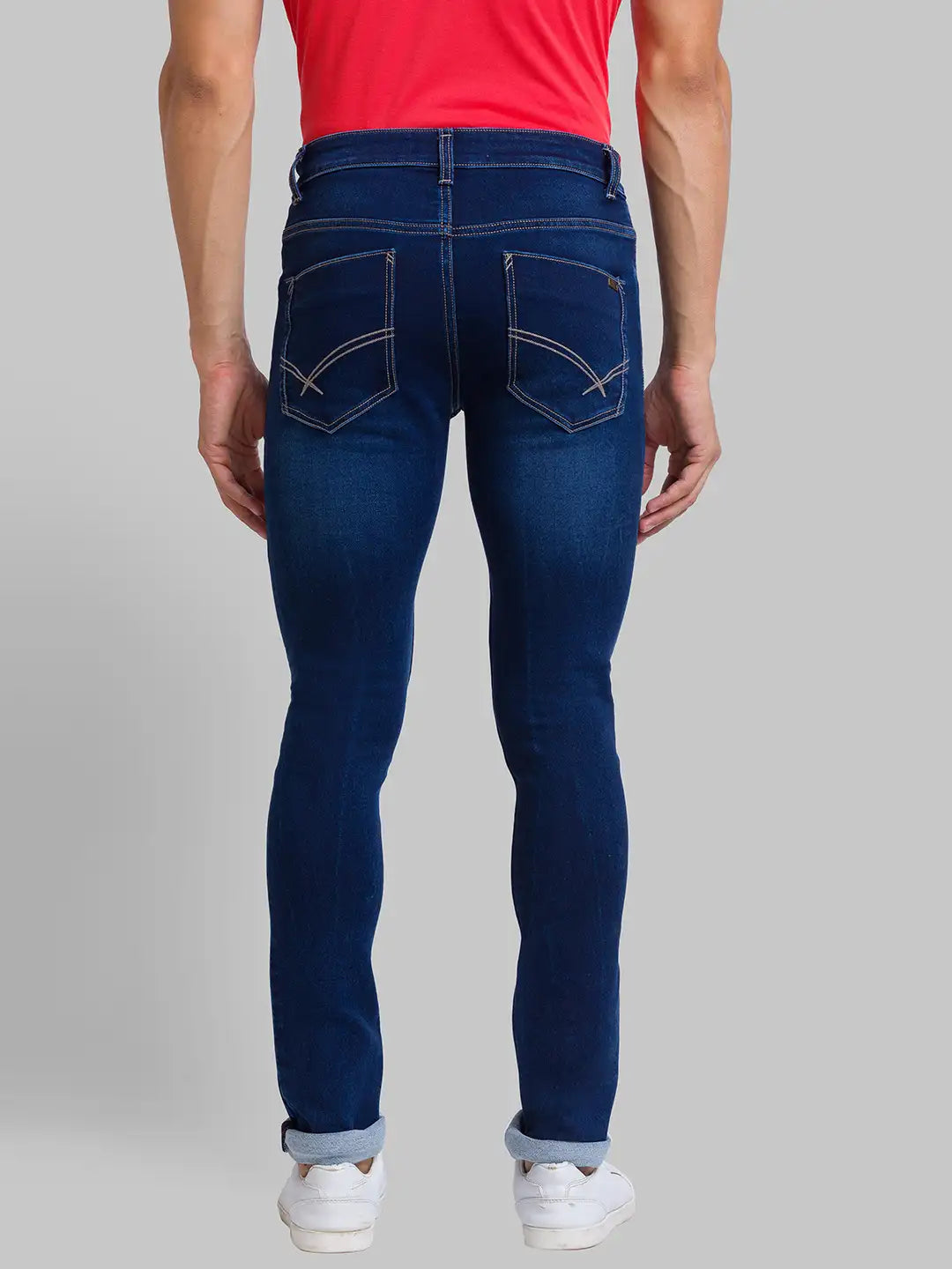 Men Skinny Fit Blue Jeans