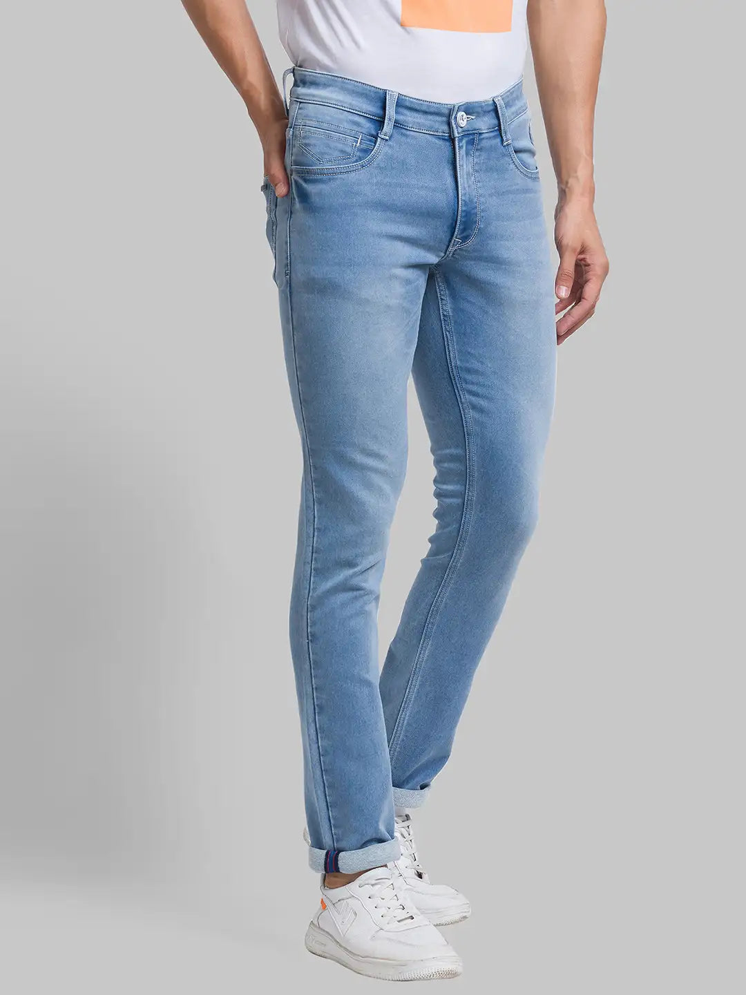 Men Skinny Fit Blue Jeans