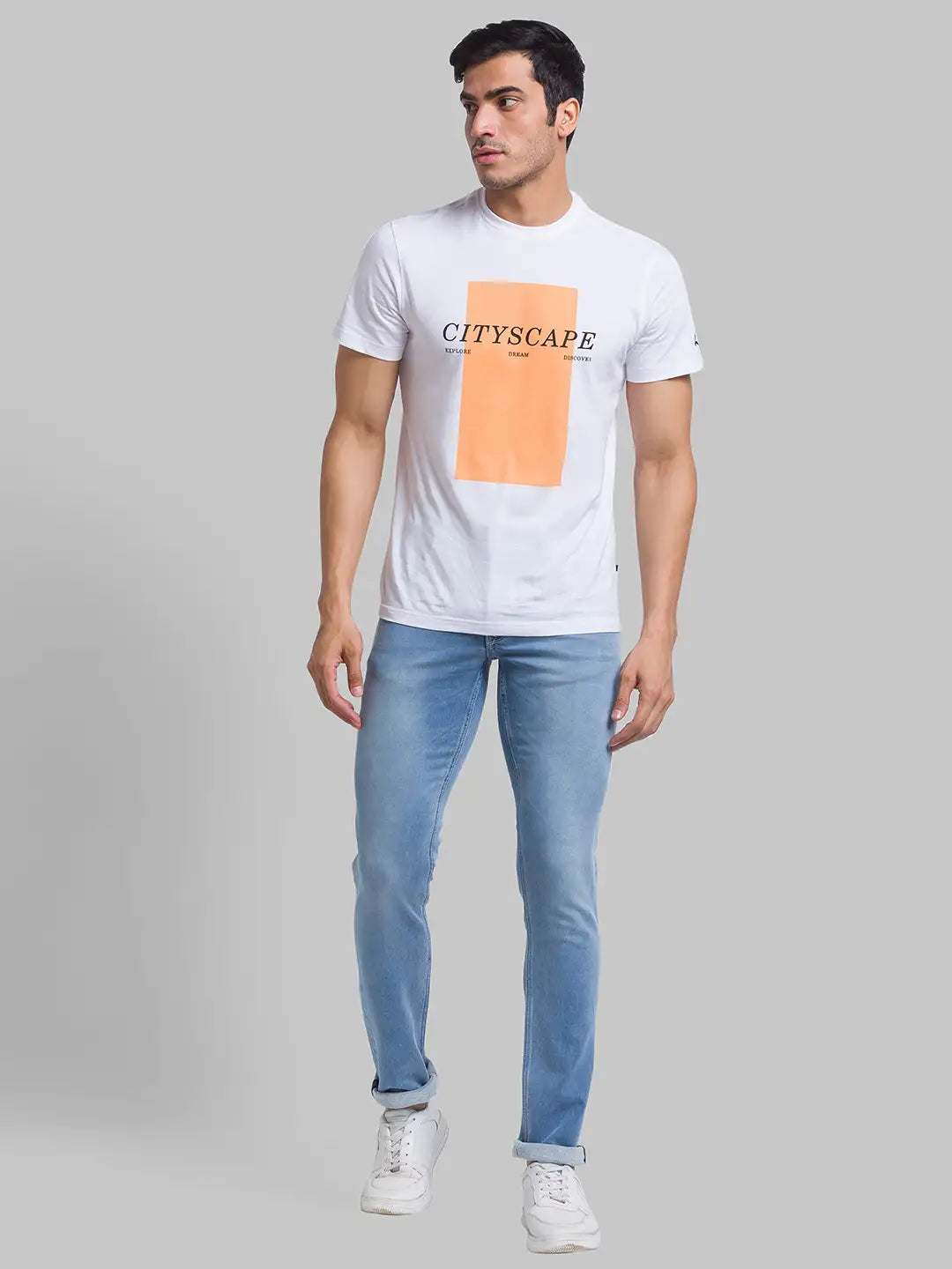 Men Skinny Fit Blue Jeans