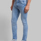 Men Tapered Fit Green Jeans
