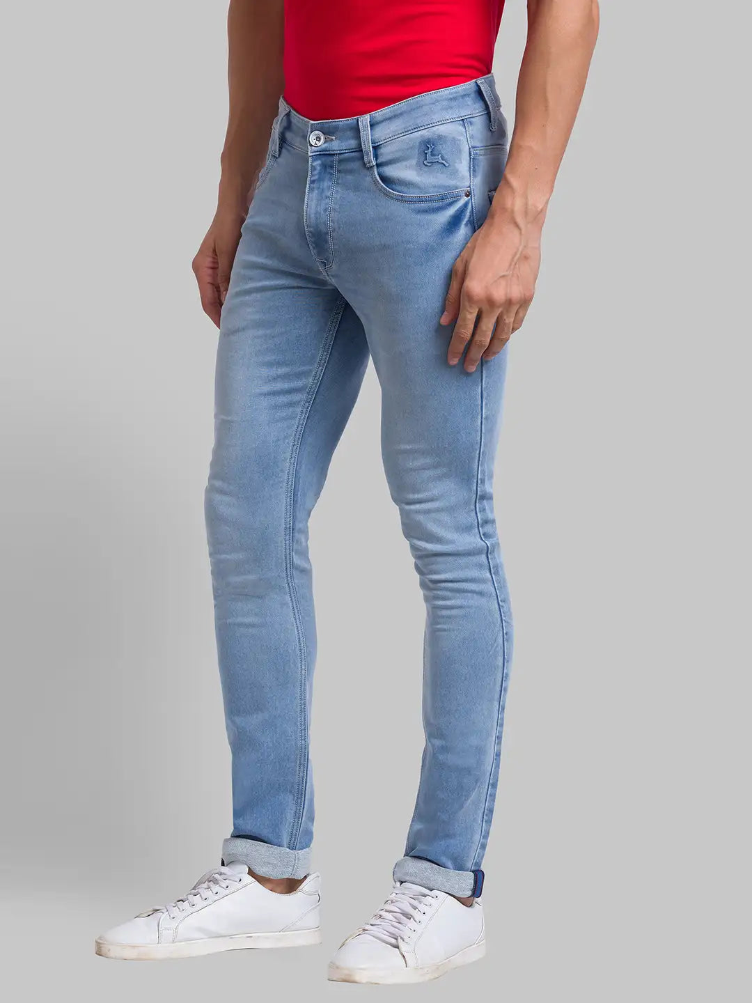 Men Tapered Fit Green Jeans