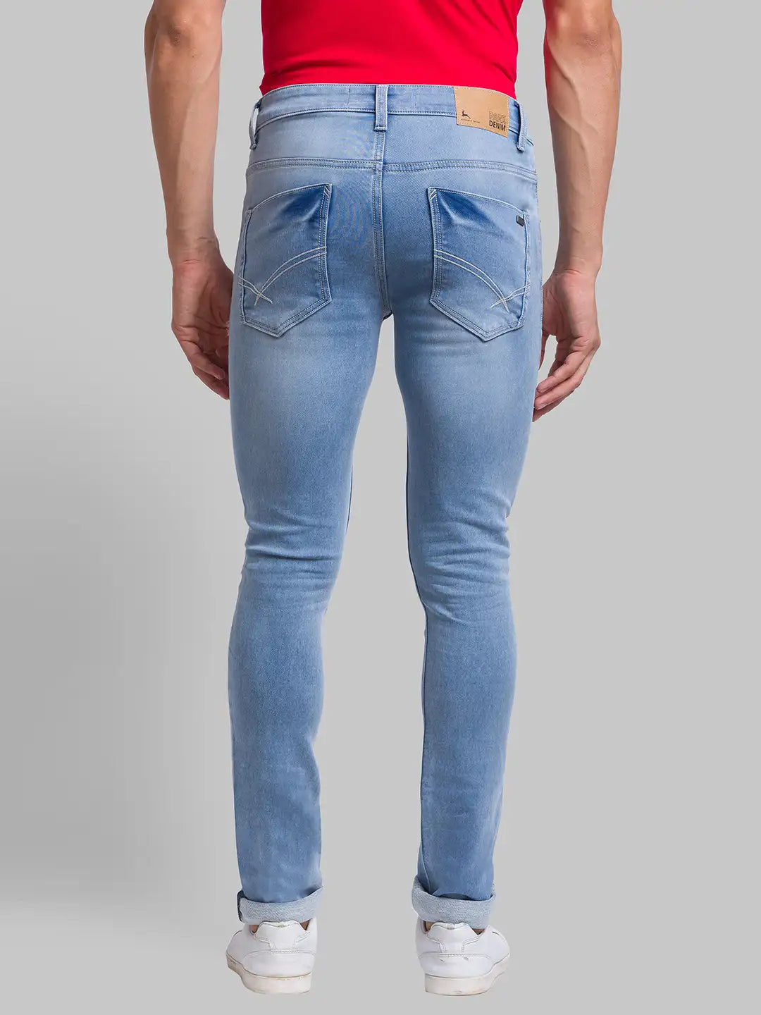 Men Tapered Fit Green Jeans